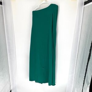 Reiss Teal One-Shoulder Nina cape Dress size 0